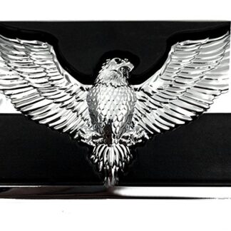 XHT(BC)- Eagle Hawk Emblem Chromed Willie G Foot Large Brake Pedal For Harley Heritage Springer FLSTS Ultra