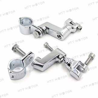 XHT(BC)- Engine guards Longhorn Offset Peg Mounts 1 1/4" Magnum Clamp For Harley Chrome