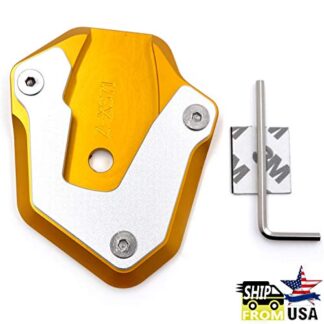 XHT(BC)- Extension Kickstand Pad Sidestand Plate CNC Anodized Compatible with Suzuki GSXS750 GSXS1000 2017-2019 [P/N: GZSP-JD-029]