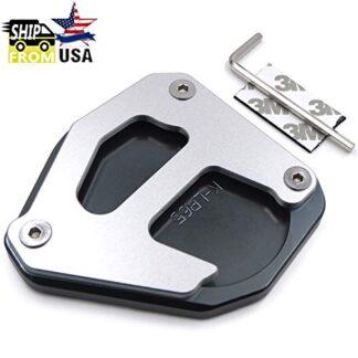 XHT(BC)- Extension Kickstand Side Stand Foot Pad Compatible with Kawasaki Klr 650 2008-2019 [P/N: GZSP-JD-029]