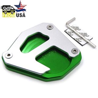 XHT(BC)- Extension Kickstand Side Stand Foot Pad Compatible with Kawasaki Klr 650 2008-2019 [P/N: GZSP-JD-029]