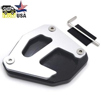 XHT(BC)- Extension Kickstand Side Stand Foot Pad Compatible with Kawasaki Klr 650 2008-2019 [P/N: GZSP-JD-029]