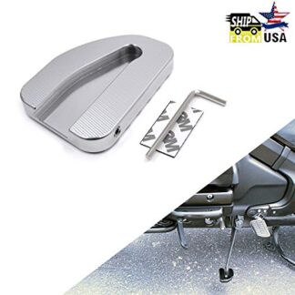 XHT(BC)- Extension Side Stand Enlarge Plate Kickstand Pad Compatible with GoldWing GL1800 2018-2020 [P/N: GZSP-JD-027]