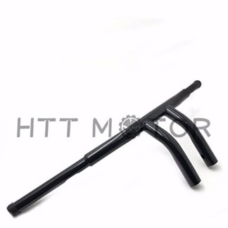 XHT(BC)- FAT 1-1/4" Black CUSTOM 6" RISE T-BARS HANDLEBARS DRAG BARS HARLEY MOTORCYCLE
