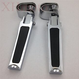 XHT(BC)- Fit 1"- 1.25" 1 1/4" Engine Guard Chrome U-Clamp Footpegs For Harley Bad Boy Fxstsb Fxs Dyna Fxdwg2 Fx