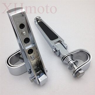 XHT(BC)- Fit 1"- 1.25" 1 1/4" Engine Guard Chrome U-Clamp Footpegs For Harley Springer Softail EFI FXSTSI Bad Boy Fxstsb Fxs Dyna