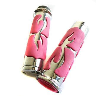 XHT(BC)- Flame Hand Grip For Kawasaki Drifer Nomad Classic 800 1500 1600 Vulcan 2000 pink