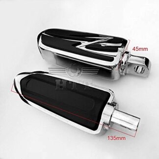 XHT(BC)- Footrest Foot pegs For Harley Low Rider Glide Road King Glide Street Glide CHROME