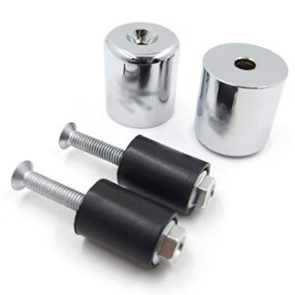 XHT(BC) For SUZUKI GSX1300R HAYABUSA 1999-2016 Chrome BILLET ALUMINUM Bar ends Rubber