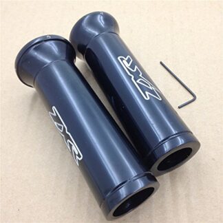 XHT(BC)- For Zxr Kawasaki Zxr400 7/8" 22Mm Black Handle Grips St3 G2 Billet Aluminum