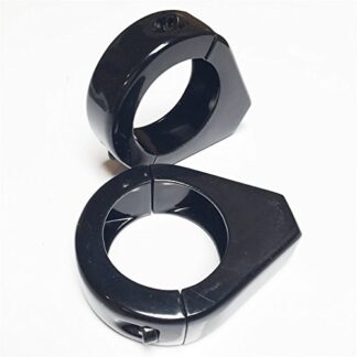 XHT(BC)- Fork Clamp Turn signal Clamps for Harley Softail Mount Bracket 39mm Fork BLACK