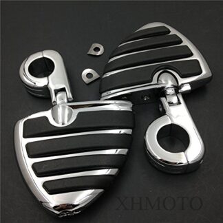 XHT(BC)- Front 1 1/2" Wing rubber Footpegs Male P Clamps for H-D Sportster 883 xl1200 1340
