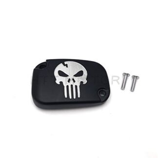 XHT(BC)- Front Clutch Master Cylinder Cover Fit 17-18 Harley Street Glide Skull Black