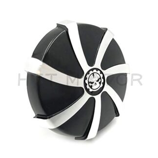 XHT(BC)-GAS CAP Black Gear Skull CUSTOM SKULL FOR HARLEY 84-15 FUEL TANK SCREW IN