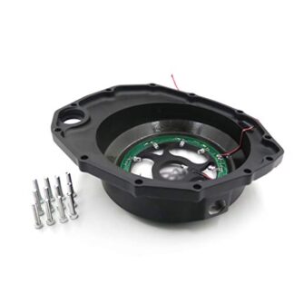 XHT(BC)-Green LED See Through Engine Clutch Cover For 1999-2020 Suzuki GSX 1300R Hayabusa and 2008-2009 Suzuki B-King