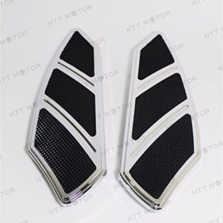 XHT(BC)- Groove Rider Front FootBoard Floorboard Fit Harley Touring Softail 84-15 Chrome