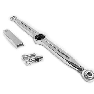 XHT(BC)- Groove Style Gear Shift Linkage for Harley Road Glide EFI FLTRI CVO Road Glide FLTRXSE EFI Ultra Road King Chrome Black No Logo