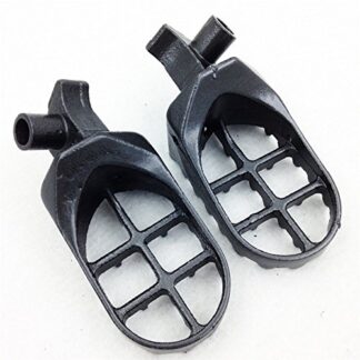 XHT(BC)- Gunmetal Black Motocross MX Dirt Bike Steel Foot Pegs For 2003 2004 Suzuki RM125 RM250