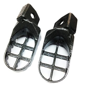 XHT(BC)- Gunmetal Black Motocross MX Steel Foot Pegs For Yamaha YZ80 WR250 YZ125 YZ250 WR500 WR200