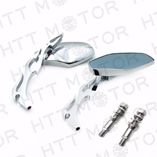 XHT(BC)- HROME REARVIEW MIRRORS FOR HARLEY DAVIDSON FLHT FLHR ROAD KING FLHTC CLASSIC