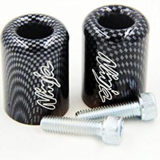 XHT(BC)- Hand Bar Ends For Kawasaki Ninja Ex250 Ex500 Ex650R Zx6R-636 Zrx1100 Carbon