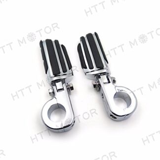 XHT(BC)- Highway Flame Foot Pegs P Clamps 1 1/4" For Harley Sportster 883 1340 XL1200