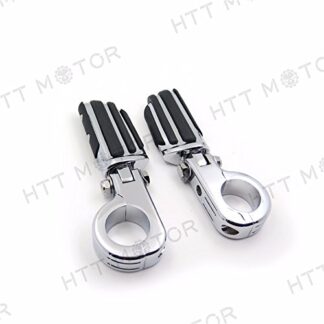 XHT(BC)- Highway Flame Foot Pegs P Clamps 1.5" For Harley Sportster 883 1340 XL1200