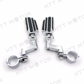 XHT(BC)- Highway Radical Flame Foot Pegs Clamps 1.5" For Harley Sportster 883 1340 XL1200