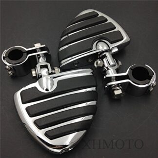 XHT(BC)- ISO Wing Big Rubber Footpegs Male Mount Clamps for H-D Sportster 883 xl1200 1340