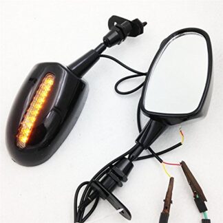 XHT(BC)- LED rear view mirror fit for Harley Suzuki Kawasaki Yamaha bikes Black