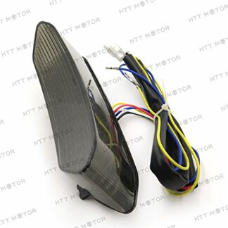 XHT(BC)- Led Tail Light Brake Light with Integrated Turn Signals Indicators For 2002 2003 Yamaha Yzf R1 Yzf-R1 Yzfr1 Smoke
