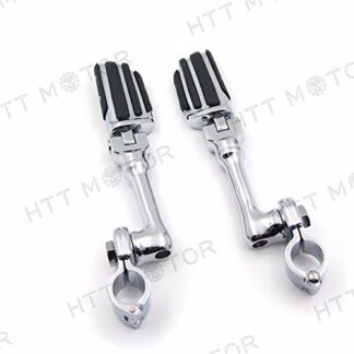 XHT(BC)- Lightning Long Angle Adjustable FootPeg 1" 25mm For Triumph Rocket/Yamaha Chrome