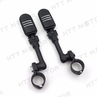XHT(BC)- Lightning Long Angle Adjustable FootPeg For Triumph Rocket/Yamaha 1-1/2" Black