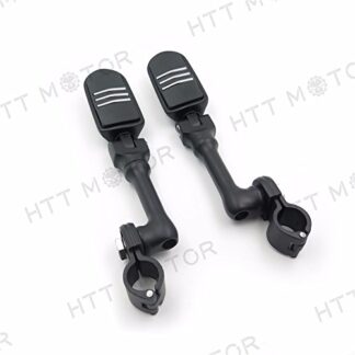 XHT(BC)- Lightning Long Angle Adjustable FootPeg For Triumph Rocket/Yamaha 1" 25mm Black