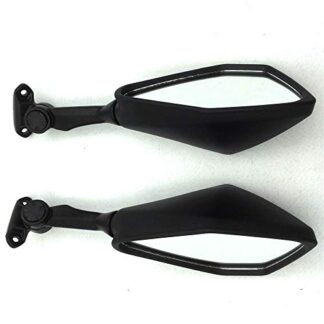 XHT(BC) MT-417-BK Black Rear View Left Right Mirrors For 2013 2014 2015 Kawasaki Ninja 300R EX300 ABS ZX6R 636