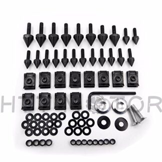 XHT(BC)-MT Black Spike Fairing Bolts Kit For 1998-2002 Kawasaki Ninja Zx6 Zx6R Zx9R