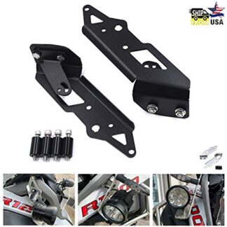 XHT(BC) MT-GZSP-GS1-004-BK Left and Right Spot Light Bracket Compatible with BMW R1200GS LC 2013-2018 ADV 2014-2018 [P/N: GZSP-GS1-004]