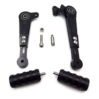 XHT(BC) MT-GZSP-K3-002-BK Adjustable CNC Foot Brake Lever Gear Shift Lever Pedal Compatible with DUKE 390 250 17-20 [P/N: GZSP-K3-002]