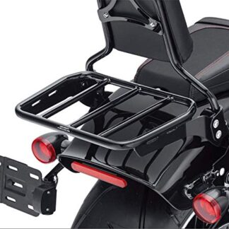 XHT(BC) MT-TGHD-BR-R006-BK2 Black Sport Luggage Rack For 2018-2020 Harley Holdfast Sissy Bar Fat Boy Breakout