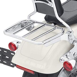 XHT(BC) MT-TGHD-BR-R006-CD2 Sport Luggage Rack Chrome For 18-20 Harley Holdfast Sissy Bar Fat Boy Breakout