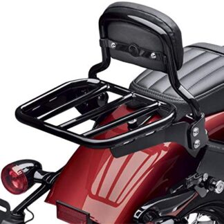 XHT(BC) MT-TGHD-BR-R007-BK2 Sport Luggage Rack Holdfast Upright Black For 18-20 Softail Slim Street Bob Heritage Deluxe