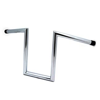 XHT(BC)-MT-TGHD-HB008-I-CD 10" Rise 4" Pullback Ape-Hanger Z-Bars 1" Handlebars For XL Sportster Dyna Bobber