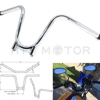 XHT(BC) MT-TGHD-HB020-CD 7/8 XS650 Bootlegger Handlebars chopper bobber hardtail ape For yamaha tx650 Chrome