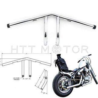 XHT(BC) MT-TGHD-HB022-CD 1" Whiskey Handlebars Chrome hollow out For sportster dyna chopper bobber ape