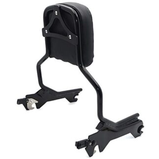 XHT(BC) MT-TGHD-SBB048-BK Holdfast Sissy Bar Backrest Upright Standard Black For 2018-2020 Harley FLFB FLFBS FXBR FXBRS