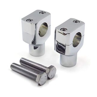 XHT(BC) MT030-008-1.25"-CD- 1.25" 31.25mm Chrome Motorcycle Handlebar Riser Compatible with Harley Sportster Softail [P/N: MT030-008-1.25"]