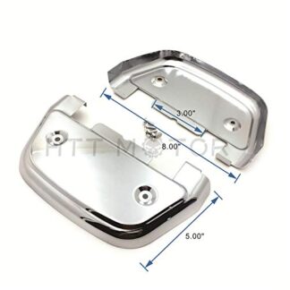XHT(BC)-MT216-115-CD3 Chrome Passenger Footboard Cover For 1987-2017 Touring Trike w/D-shaped footboard