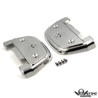 XHT(BC)-MT216-115S-CD2-NEW Gear Skull passenger footboard floorboard cover For Harley Touring Softail Dyna