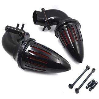 XHT(BC) MT236B-GBK Gloss Black Bullet Dual Air Cleaner Intake For Suzuki Boulevard M109 All Year [P/N: MT236B]