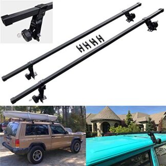 XHT(BC)-MT371-033-BK HTTMT SR1001 56" ROOF RACK SYSTEM FOR VEHICLES RAIN GUTTERS 130 LB CAPACITY
